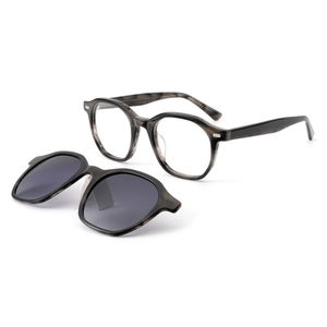 New Fashion UV400 Cat Eye Full Rim Light Weight Anti-Radiation Comfortable Clip-On Sunglasses - Product Image 1
