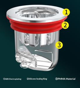 แกนดักกลิ่นพื้นห้องน้ำแบบเหล็ก ป้องกันกลิ่นย้อนกลับ ป้องกันแมลงและกลิ่นไม่พึงประสงค์ - Product Image 6