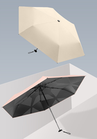 Parapluie ultra-léger à cinq plis, parapluie portable avec technologie de mémoire de forme, parapluie mini pliable anti-UV
