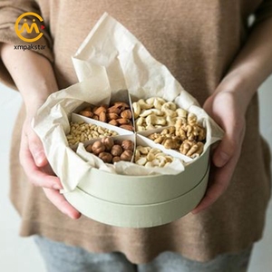 Logotipo personalizado impreso redondo pequeño caramelo dulce embalaje caja de regalo de chocolate con divisor de papel - Product Image 5