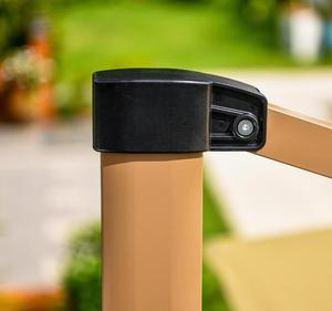 Sombrilla Excéntrica Grande Impermeable Para Exteriores Uplion de Aluminio con Luz LED y Panel Solar Para Jardín y <span class=keywords><strong>Patio</strong></span> - Product Image 4