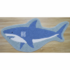 Alfombra de baño de lujo, Alfombra de lana con mechones de algodón suave con patrón ovalado, mechones a mano y lavable a máquina para uso doméstico o hotelero - Product Image 1