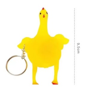 Llavero de Pollo de Goma Amarillo, Juguete Divertido para Niños de 5 a 7 Años - Product Image 6