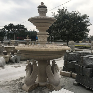 Grande <span class=keywords><strong>fontaine</strong></span> en marbre <span class=keywords><strong>de</strong></span> <span class=keywords><strong>jade</strong></span> blanc sculptée à <span class=keywords><strong>la</strong></span> main pour jardin extérieur avec une belle caractéristique d'eau en pierre - Product Image 5