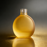 Ensemble de flacons en verre sphériques bombés et givrés rouge vif de 30 ml pour huiles et sérums corporels – Vente en gros de luxe