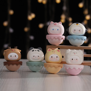 Figuras Roly-Poly con temática de mascotas, juguetes de PVC para aliviar el estrés, adornos de animales de dibujos animados para niños, regalos de cumpleaños - Product Image 2