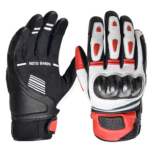 Gants de moto Bodun, gants de vélo pour hommes adultes, à doigts entiers, en fibre de carbone, antichoc, coupe-vent, toutes saisons - Product Image 2