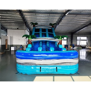 <span class=keywords><strong>Toboggan</strong></span> aquatique <span class=keywords><strong>gonflable</strong></span> double voie de haute qualité à bas prix, en PVC de 0,6 mm, personnalisé, pour <span class=keywords><strong>piscine</strong></span> extérieure commerciale, parc - Product Image 2