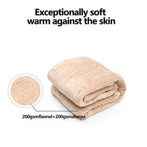 Manta Térmica de Franela Sherpa, Manta Eléctrica, Calentador de <span class=keywords><strong>Cama</strong></span>, Mantas Eléctricas Calefactoras - Product Image 4