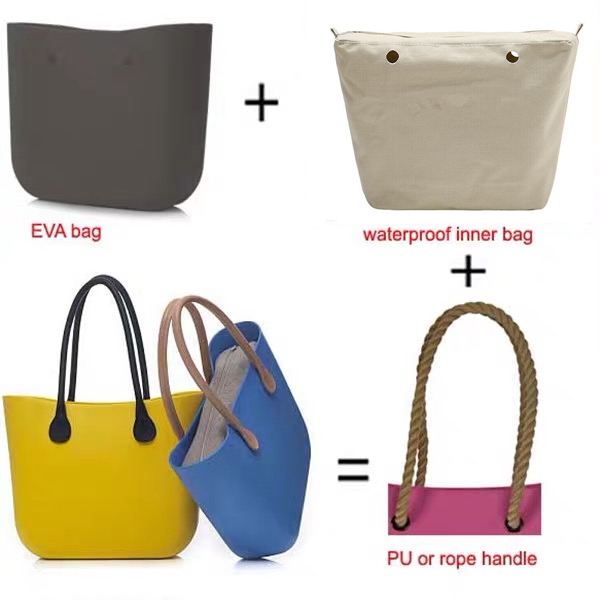 Leather Handles for O Silicon Bag EVA Shoulder Strap Accessories