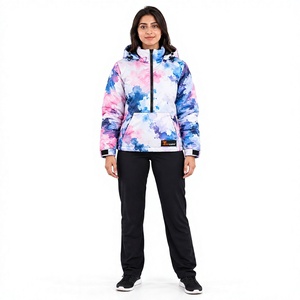 TIIERWEAR <b>Women's</b> Hooded Quilted Woven Embroidery Jacket Breathable Nylon Water Resistant Zip up <b>Winter</b> <b>Coat</b> - Product Image 1