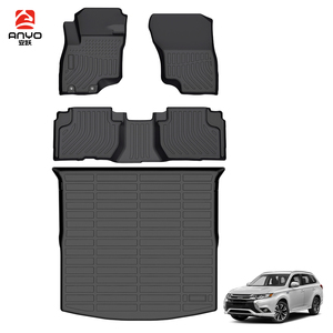 แผ่นรองท้ายรถยนต์ TPE สำหรับทุกสภาพอากาศ แบบ 3 มิติ กันน้ำ สำหรับรถยนต์มิตซูบิชิ เอาท์แลนเดอร์ PHEV ปี 2018-2022 - Product Image 3