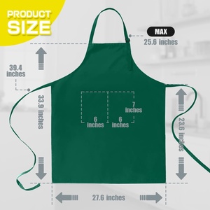 Tablier en lin personnalisé pour maman et fille, avec poche, 100 % lin pur, pour la cuisine - Product Image 3