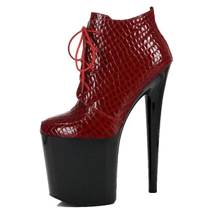 Noir <span class=keywords><strong>talon</strong></span> mince tête ronde <span class=keywords><strong>bottes</strong></span> nues 20 <span class=keywords><strong>cm</strong></span> pole dance t-stage <span class=keywords><strong>8</strong></span> pouces pied montrer talons hauts 20 <span class=keywords><strong>cm</strong></span> haut <span class=keywords><strong>talon</strong></span> chaussure plateforme - Product Image 2