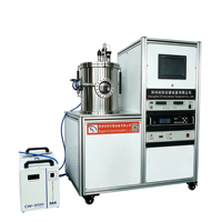 Système de Revêtement par Pulvérisation Magnétron à Double Tête Contrôlé par PLC de Haute Qualité, Nouvel Équipement de Laboratoire pour la Galvanisation des Métaux