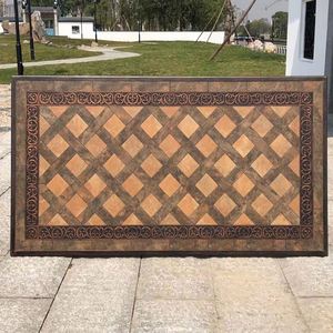 Silla de mesa para exteriores Patio Villa al aire libre Patio <span class=keywords><strong>Terraza</strong></span> impermeable Aluminio fundido Azulejo de cerámica Combinación de silla de escritorio larga - Product Image 6