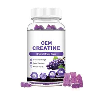 Venta al por mayor 5000mg Creatine Monohydrate Gummies-Suplemento previo al entrenamiento para el crecimiento muscular Resistencia y recuperación para hombres y mujeres - Product Image 1