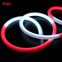 Lampu Hias 360 Derajat Diameter 18mm PVC IP65 Pixel RGB 5050 SMD SPI DMX Program Dekorasi Natal LED Strip Neon Tube