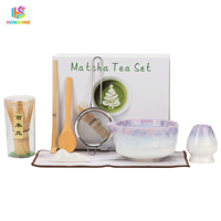 Ensemble d'outils pour la cérémonie du thé Matcha japonais, kit Matcha complet avec bol en céramique, fouet en bambou, boîte cadeau haut de gamme pour la maison et les cadeaux