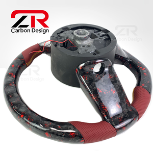 Volante de Coche de Fibra de Carbono Forjada con Pantalla LED de RPM para <span class=keywords><strong>Ford</strong></span> Old <span class=keywords><strong>Mustang</strong></span> ST RS 2004 2005 2006 2007 <span class=keywords><strong>2008</strong></span> - Product Image 6