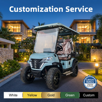 Voiturette de golf électrique tout-terrain 4 places Tarion OEM ODM, couleur personnalisée, moteur AC 4,0 kW, vitesse 35 km/h, autonomie 90 km, batterie lithium.