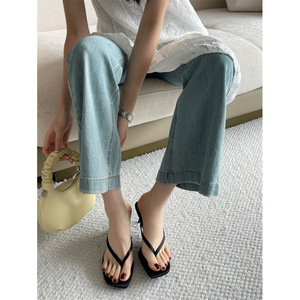 2026 New Summer High Heel Thong <b>Sandals</b> for Women Comfortable Non-Slip Beach <b>Sandals</b> - Product Image 2