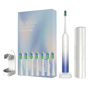 Electric Sonic Toothbrush Rechargeable IpX7 Waterproof With 6 Brush Heads For Home Use - Product Image 1