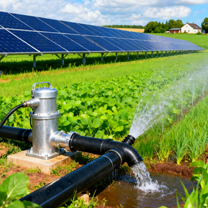 Pompe submersible hors réseau à courant continu en acier inoxydable à large plage de tension pour puits profond, débit de 2 pouces, pompe d'irrigation de puits profond écoénergétique - Product Image 6