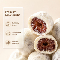OEM Bulk Fruitmelk Jujube Gecoate Romige Zoete Zachte Snack Dubbellaagse Coating Natuurlijk Gezond 10kg Klaar om te eten 8 Maanden Houdbaar