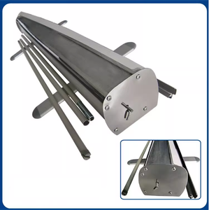 Menggulung Banner Pameran tahan air/tahan angin Roll up gratis Display untuk promosi aluminium Alloy ditarik portabel - Product Image 3