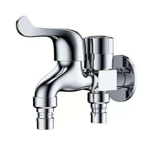 <span class=keywords><strong>Robinet</strong></span> de <span class=keywords><strong>machine</strong></span> à <span class=keywords><strong>laver</strong></span> moderne en laiton, à double commande, avec une sortie eau et une demi-prise, double usage, installation facile - Product Image 1