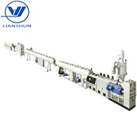 Extrusora de tubos de agua, refrigeración por agua, tipo PE, 20-110mm, línea de producción de tuberías HDPE