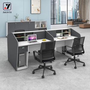 แผงไม้รูปตัว I แบบโมดูลาร์สำหรับ2-8คนแผงไม้สำหรับโต๊ะทำงานของพนักงานแบบทันสมัย - Product Image 2