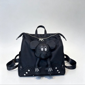 Cute Cartoon Doll Character Nylon <b>Backpack</b> With Zipper Closure And Soft Handle Genuine leather <b>backpack</b> for teen - Product Image 5