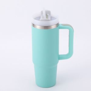 40oz H2.0 <b>Handle</b> <b>Travel</b> Car <b>Mug</b> Vacuum Tumbler Lid Straw Non-Slip ODM OEM Custom Color - Product Image 3