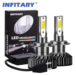 Infitary F2 COB 12V lampe frontale de voiture LED H1 H3 H11 H13 H27 9005 9006 9012 5202 H4 ampoule de phare LED H7