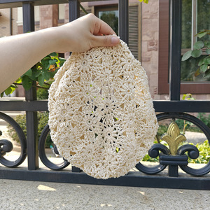 Gorro <span class=keywords><strong>de</strong></span> Punto con Flores <span class=keywords><strong>para</strong></span> Mujer, Gorro <span class=keywords><strong>de</strong></span> <span class=keywords><strong>Ganchillo</strong></span> Hecho a Mano, Boina Hueca con Flores - Product Image 4