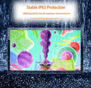 Nhôm làm mát ngoài trời <span class=keywords><strong>LCD</strong></span> kỹ thuật số biển IP67 không thấm nước 3500 nits Totem hiển thị 55 inch chúng tôi kiosk cho ngang vị trí sử dụng - Product Image 5