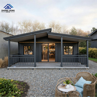 Maison Modulaire Préfabriquée à Double Aile de 20, 30 ou 40 pieds, 1 à 4 Chambres avec Cuisine et Salle de Bain pour Résidence Privée, Maison Conteneur