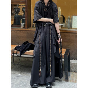 Pantalones Anchos de Cintura Elástica Estilo Yohji Vintage para <span class=keywords><strong>Hombre</strong></span>, con Parches Asimétricos, Holgados, Nueva Llegada, Gran Venta - Product Image 1