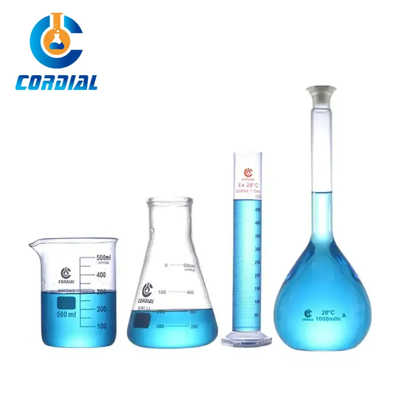 تصنيع أواني زجاجية للمختبر كورديال ، أنبوب اختبار ، زجاجة كاشف طبق بتري ، مصنع ومورد
