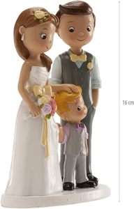 <span class=keywords><strong>Dekora</strong></span> Figuras de novia de resina ecológicas para pastel de bodas-Decoración DE BODA infantil - Product Image 2