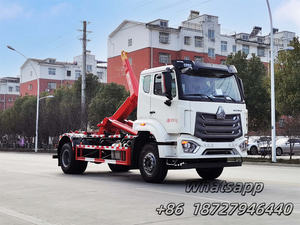 10-15 tonnes de construction/camion de fret de déchets domestiques/4x2 <span class=keywords><strong>voiture</strong></span> benne 14 bras de crochet cubique transporteur de déchets à bas prix - Product Image 3