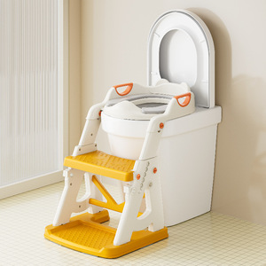 Children's Toilet Training <b>Step</b> <b>Stool</b> With Seat And Foot Pedal For 1-6 Years Old Kids Potty Training Aid - Product Image 2