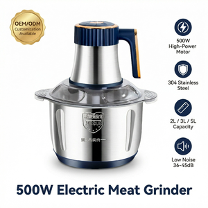 <span class=keywords><strong>Robot</strong></span> <span class=keywords><strong>culinaire</strong></span> électrique puissant 500W, hachoir à viande en acier inoxydable 304, machine à hacher la viande 5L pour la cuisine à domicile - Product Image 1
