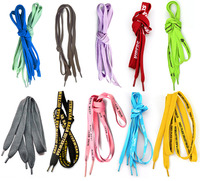 Lacets élastiques en tissu coloré pour chaussures, 1 paire, chaussures plates, pour baskets, personnalisés, sans rétrécissement, vente en gros