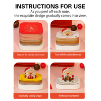 Calendrier 3D 2026, notes, cadeau d'affaires spécialisé, Noël, Père Noël, bloc-notes 3D, cadeaux promotionnels d'entreprise, papier mémo