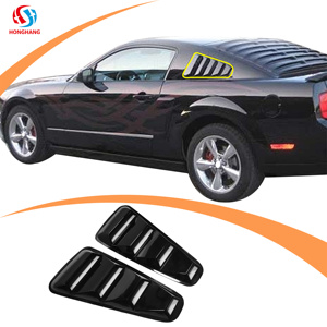 Fabrication de pièces automobiles Volets de fenêtre latérale arrière, Pare-soleil noir mat pour fenêtre latérale Garniture de persienne pour <span class=keywords><strong>Mustang</strong></span> 05-14 - Product Image 1