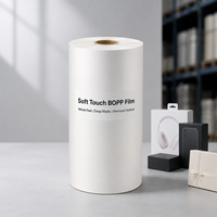 Película de Laminación Térmica BOPP, Película de Tacto Suave, Efecto Terciopelo, Sedoso, para Laminación en Frío, para Cajas de Pastel, Embalaje de Cajas