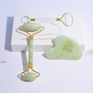 Grosir Masker Mata Jade Alami 100% Label Pribadi Jade Roller dan Gua Sha Alat Perawatan Kulit Anti-penuaan Masker Mata - Product Image 1